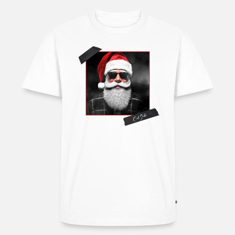 Cool Santa - Männer Premium Bio T-Shirt - Weiß
