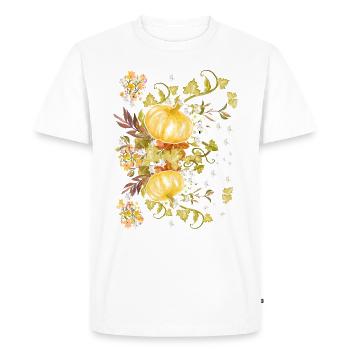 Pumpkins - autumn - Men's Premium Organic T-Shirt - white - Front - Nico (187cm)