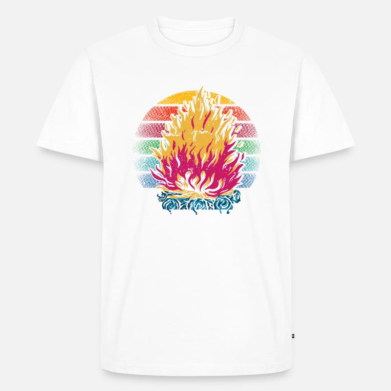 Camp fire - Männer Premium Bio T-Shirt - undefined