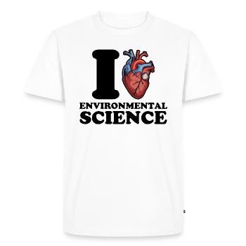 I love environmental science - Men's Premium Organic T-Shirt - white - Front - Nico (187cm)