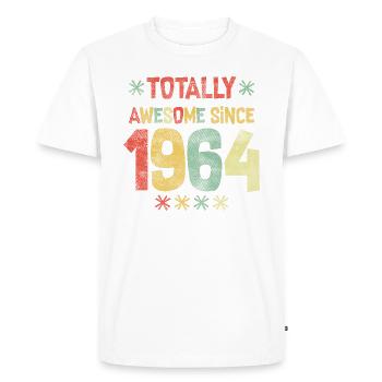 1964 - Totalement génial depuis 1964 - Joyeux anniversaire - T-shirt Premium bio Homme - blanc - Devant - Nico (187cm)