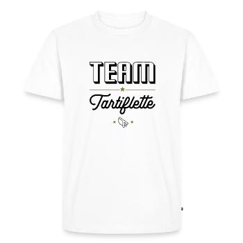 Team Tartiflette. For Tartiflette fans - Men's Premium Organic T-Shirt - white - Front - Nico (187cm)