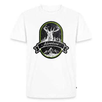Wanderlust - aventure de randonnée - T-shirt Premium bio Homme - blanc - Devant - Nico (187cm)