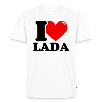 I love lada First name - Men's Premium Organic T-Shirt - white - Front - Nico (187cm)
