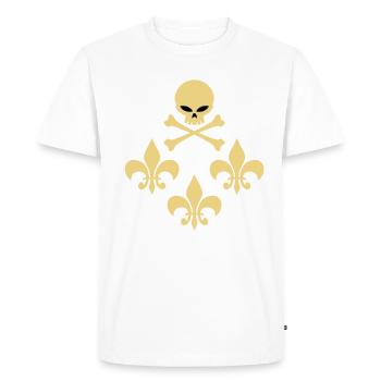 skull_lys - T-shirt Premium bio Homme - blanc - Devant - Nico (187cm)