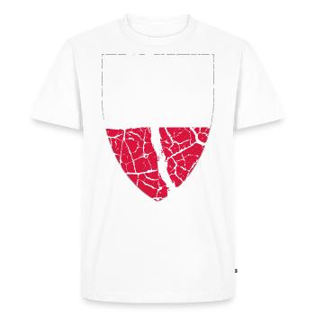 Armoiries de la Pologne - T-shirt Premium bio Homme - blanc - Devant - Nico (187cm)