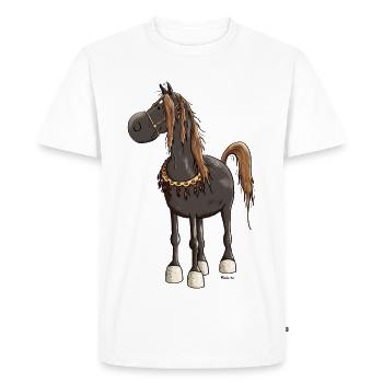 Cute Arabian Horse - Horses - Men's Premium Organic T-Shirt - white - Front - Nico (187cm)