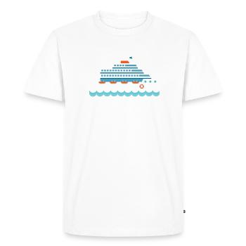 Croisière ensemble pour 23 ans anniversaire de mariage - T-shirt Premium bio Homme - blanc - Devant - Nico (187cm)