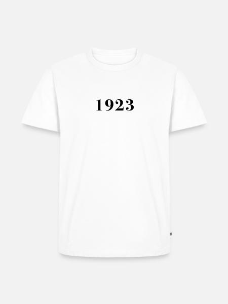 Funny Birthday Limited Issue 1923 - Men's Premium Organic T-Shirt - white