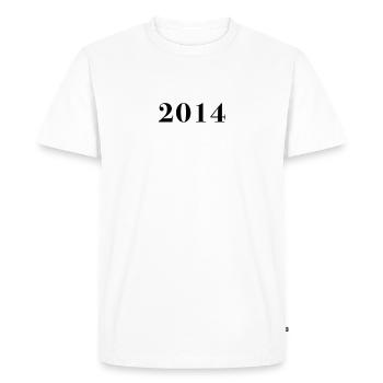 Funny Birthday Limited Issue 2014 - Men's Premium Organic T-Shirt - white - Front - Nico (187cm)