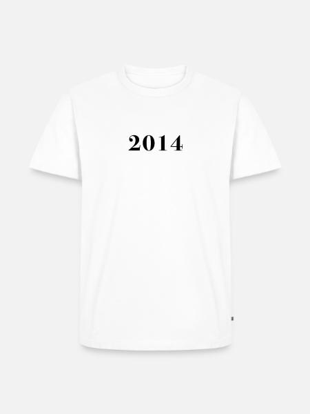 Funny Birthday Limited Issue 2014 - Men's Premium Organic T-Shirt - white