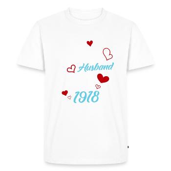 Best Husband Since 1918 Wedding - Men's Premium Organic T-Shirt - white - Front - Nico (187cm)