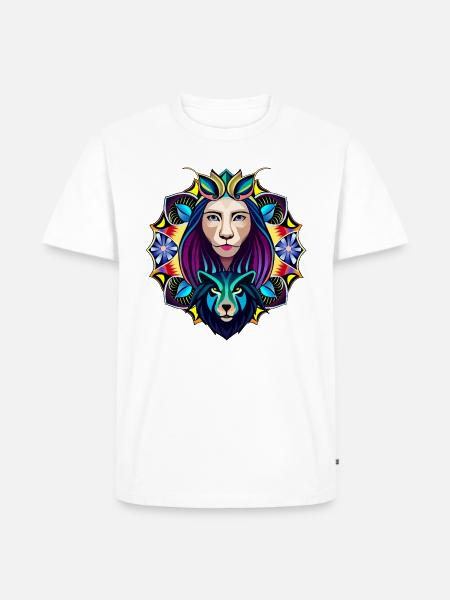 Mutter Natur - Männer Premium Bio T-Shirt - Weiß