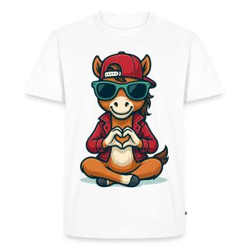 Aimer les vibrations de Colt - T-shirt Premium bio Homme - blanc - Devant - Nico (187cm)