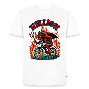 Hellion - T-shirt Premium bio Homme - blanc - Devant - Nico (187cm)