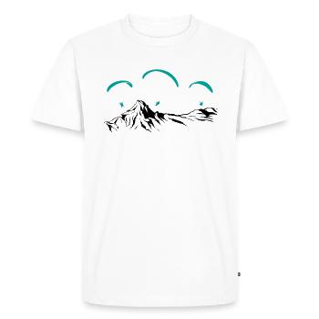 Parapente parapente parapente - T-shirt Premium bio Homme - blanc - Devant - Nico (187cm)