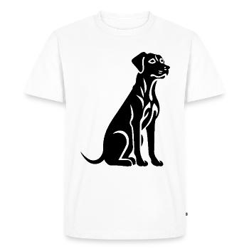 Chien dalmatien - T-shirt Premium bio Homme - blanc - Devant - Nico (187cm)