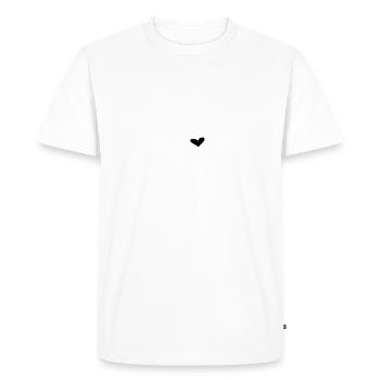 Cheval avec coeur chevaux cheval bébé cavalier équitation - T-shirt Premium bio Homme - blanc - Devant - Nico (187cm)