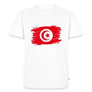 Tunisia - Men's Premium Organic T-Shirt - white - Front - Nico (187cm)