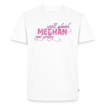 Well Played Meghan Funny Royal Wedding Quote - Men's Premium Organic T-Shirt - white - Front - Nico (187cm)