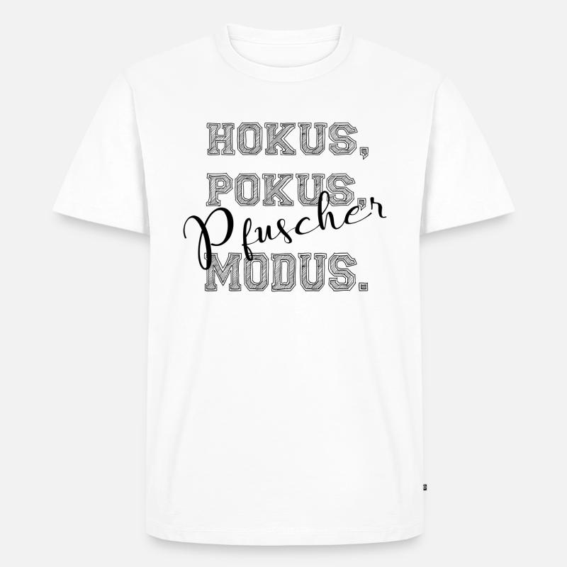 HokusPokus - Männer Premium Bio T-Shirt - Weiß