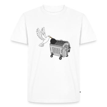 Paix dans le monde - Agent en action - T-shirt Premium bio Homme - blanc - Devant - Nico (187cm)