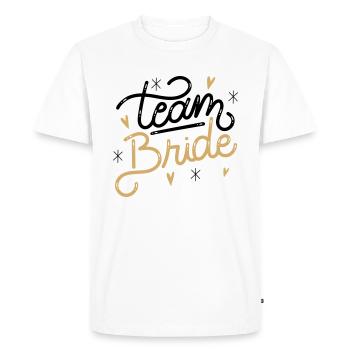JGA Bachelorette Party Team Bride - T-shirt Premium bio Homme - blanc - Devant - Nico (187cm)