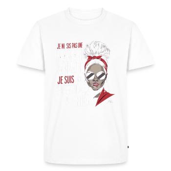 I DON'T KNOW AN ORDINARY MOM I AM A GUER - Men's Premium Organic T-Shirt - white - Front - Nico (187cm)
