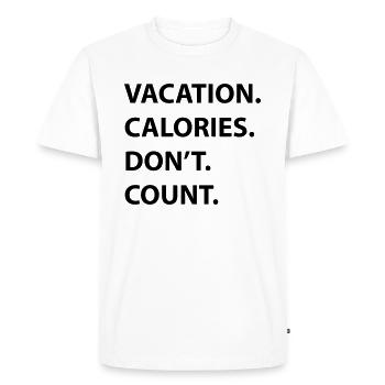 calories de vacances - T-shirt Premium bio Homme - blanc - Devant - Nico (187cm)