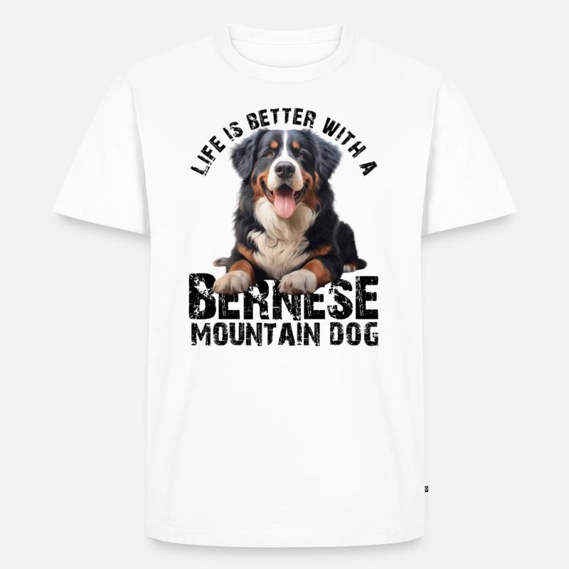 Berner Sennenhund - Männer Premium Bio T-Shirt - Weiß
