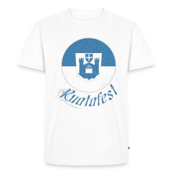 Ravensburg Rod Festival - Men's Premium Organic T-Shirt - white - Front - Nico (187cm)