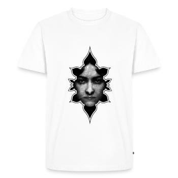 Face Oriental - Men's Premium Organic T-Shirt - white - Front - Nico (187cm)