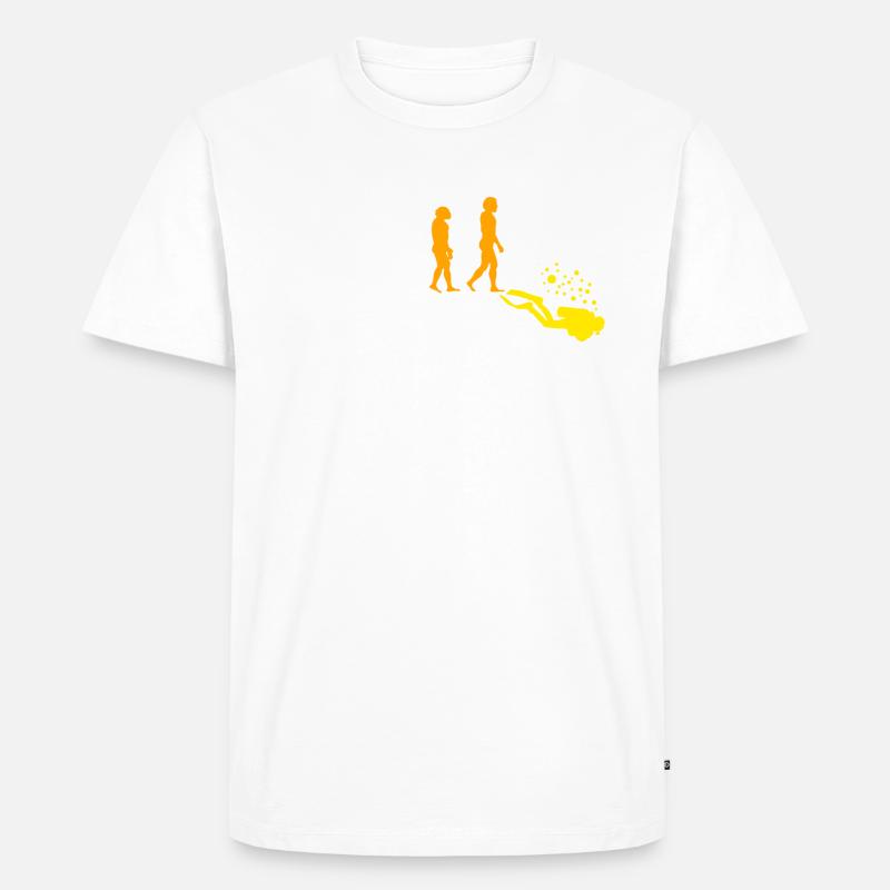 Diving Diver Scuba Evolution - Men's Premium Organic T-Shirt - undefined