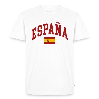 Espagne - T-shirt Premium bio Homme - blanc - Devant - Nico (187cm)