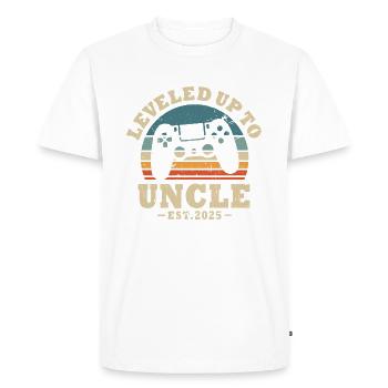 Ascended to Uncle 2025 - Men's Premium Organic T-Shirt - white - Front - Nico (187cm)