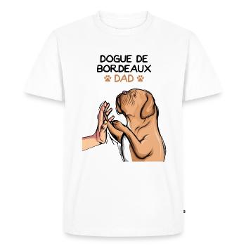 Dogue de Bordeaux Dogue Chiens - T-shirt Premium bio Homme - blanc - Devant - Nico (187cm)