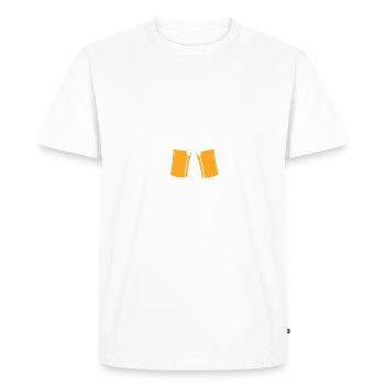 S'il S'Agit De Grillades Et De Bière Comptez Sur - T-shirt Premium bio Homme - blanc - Devant - Nico (187cm)