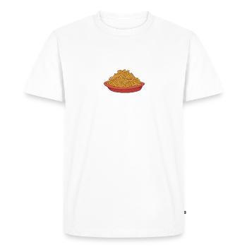 French Fries Lover Fast Food Gifts - Men's Premium Organic T-Shirt - white - Front - Nico (187cm)