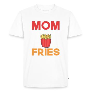 French Fries Lover Fast Food Gifts - Men's Premium Organic T-Shirt - white - Front - Nico (187cm)