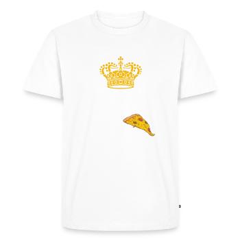Snack Pizzalove Pizza Lover Gift - Men's Premium Organic T-Shirt - white - Front - Nico (187cm)