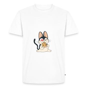 Snack Pizzalove Pizza Lover Gift - Men's Premium Organic T-Shirt - white - Front - Nico (187cm)