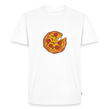 Snack Pizzalove Pizza Lover Gift - Men's Premium Organic T-Shirt - white - Front - Nico (187cm)