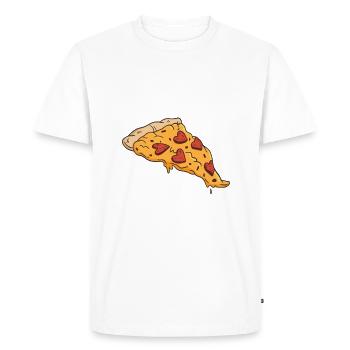 Snack Pizzalove Pizza Lover Gift - Men's Premium Organic T-Shirt - white - Front - Nico (187cm)