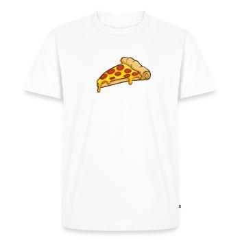 Snack Pizzalove Pizza Lover Gift - Men's Premium Organic T-Shirt - white - Front - Nico (187cm)