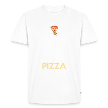 Snack Pizzalove Pizza Lover Gift - Men's Premium Organic T-Shirt - white - Front - Nico (187cm)