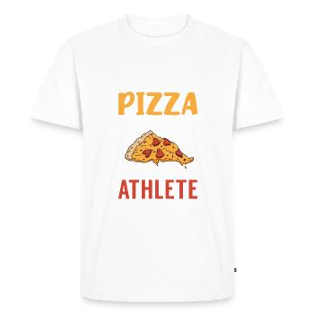 Snack Pizzalove Pizza Lover Gift - Men's Premium Organic T-Shirt - white - Front - Nico (187cm)