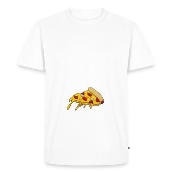 Snack Pizzalove Pizza Lover Gift - Men's Premium Organic T-Shirt - white - Front - Nico (187cm)