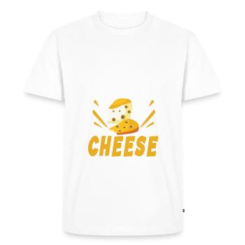 Snack Cheese Lover Cheese Gift - T-shirt Premium bio Homme - blanc - Devant - Nico (187cm)