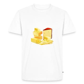 Snack Cheese Lover Cheese Gift - T-shirt Premium bio Homme - blanc - Devant - Nico (187cm)