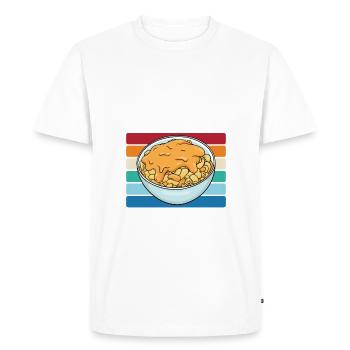 Snack Cheese Lover Cheese Gift - T-shirt Premium bio Homme - blanc - Devant - Nico (187cm)